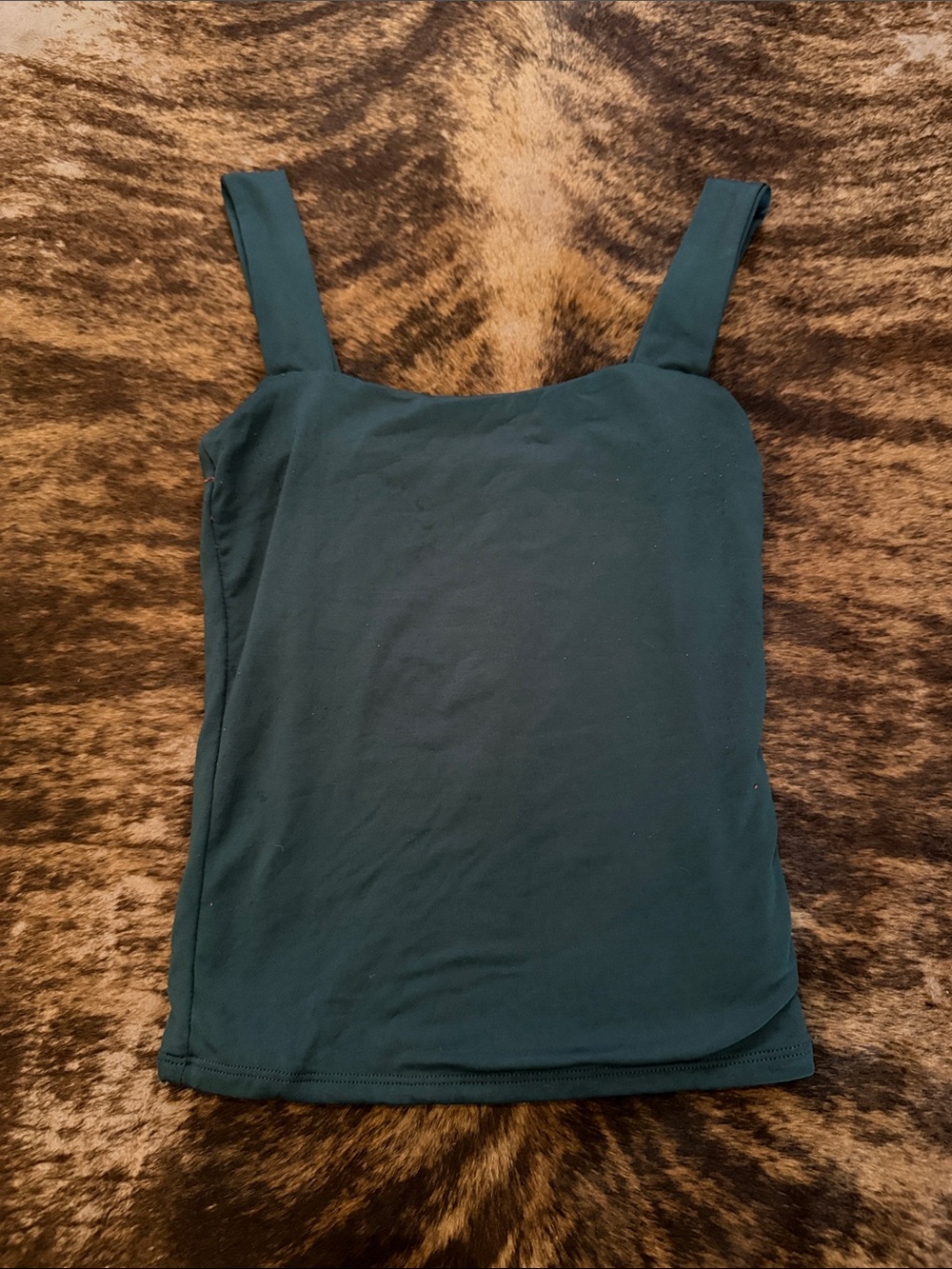 Women's Teal Square-Neck Camisole